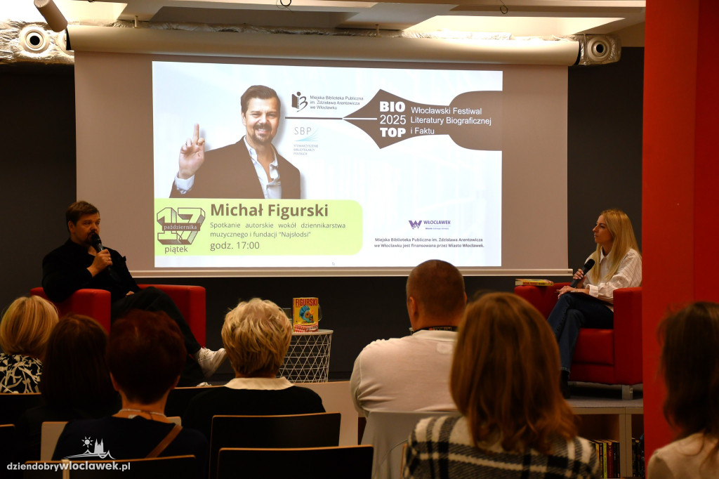 Michał Figurski w Miejskiej Bibliotece Publicznej