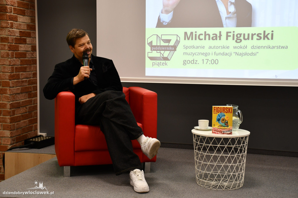 Michał Figurski w Miejskiej Bibliotece Publicznej