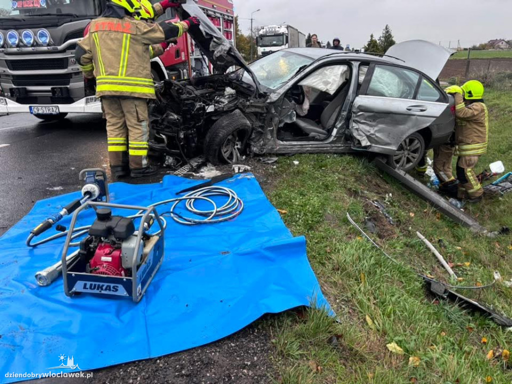 Wypadek na DW270 w Rzadkiej Woli
