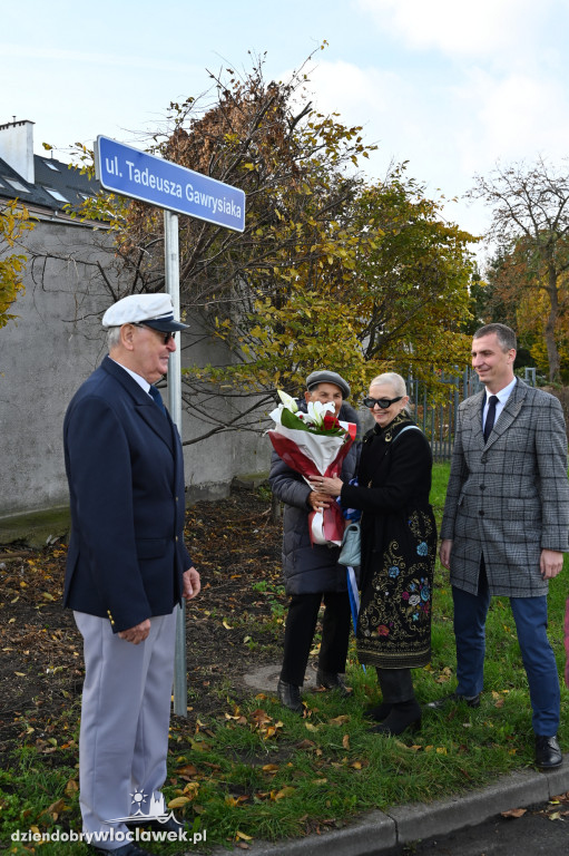 Uroczystość nadania nazwy ulicy Tadeusza Gawrysiaka