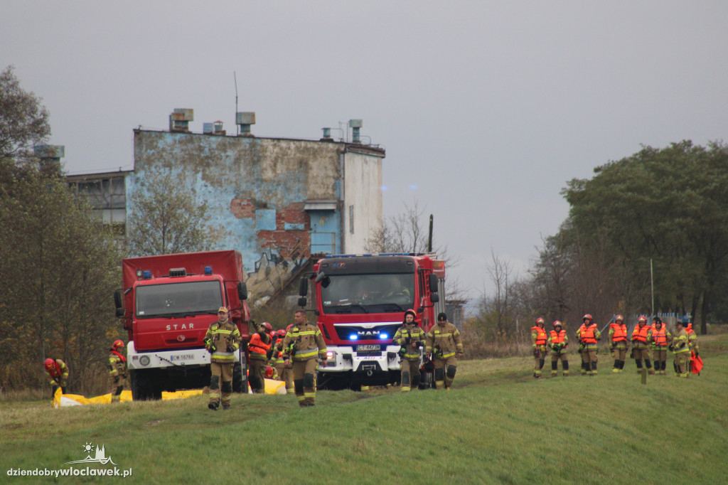 Ćwiczenia przeciwpowodziowe we Włocławku