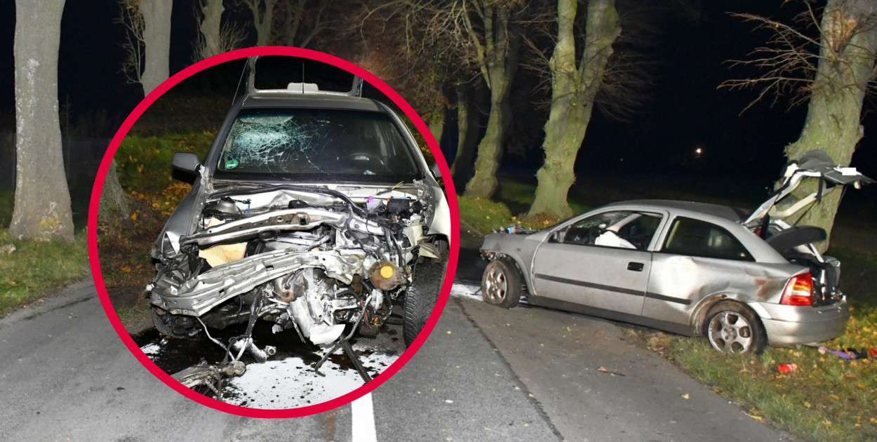 26-latek rozbił opla w Kościelnej Wsi