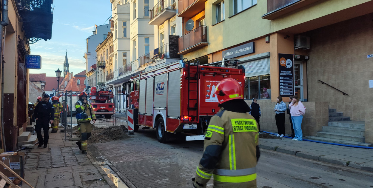 Pożar w kamienicy przy ul. Cyganka