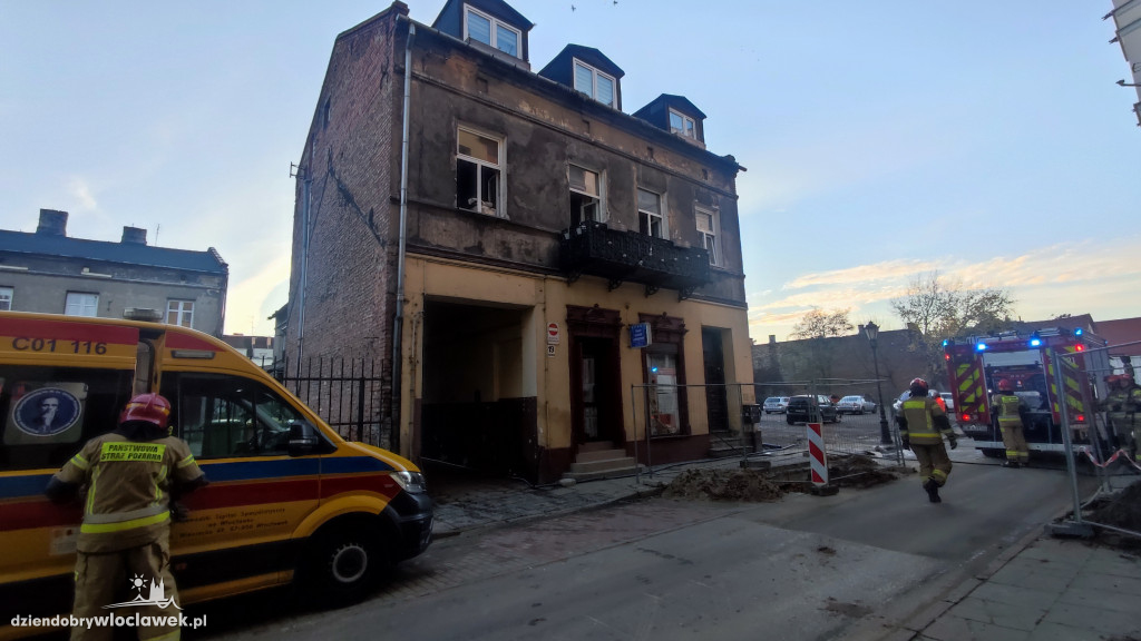 Pożar w kamienicy przy ul. Cyganka