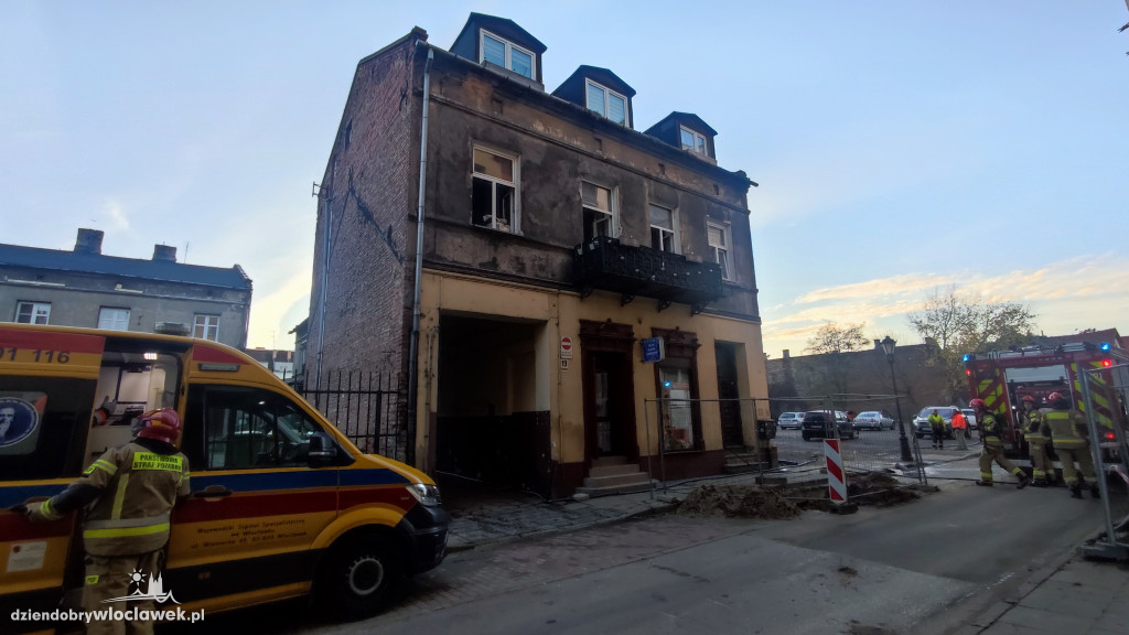 Pożar w kamienicy przy ul. Cyganka