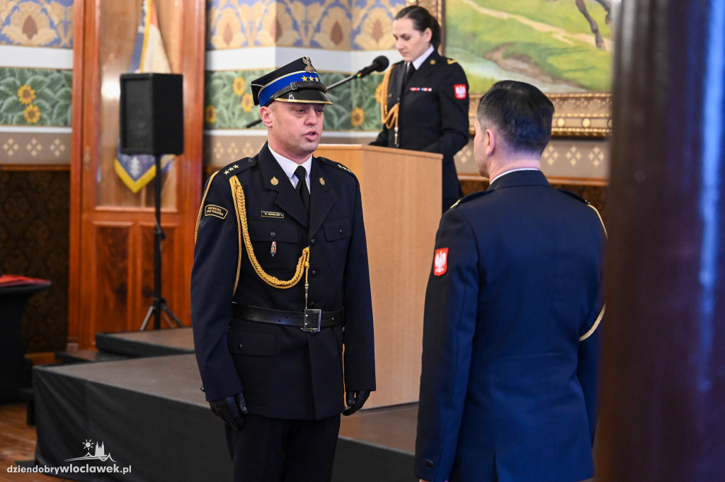 Włocławscy strażacy z awansami i nagrodami