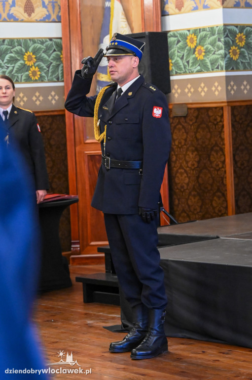 Włocławscy strażacy z awansami i nagrodami