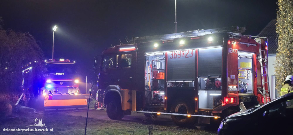 Pożar domu jednorodzinnego w Błennej