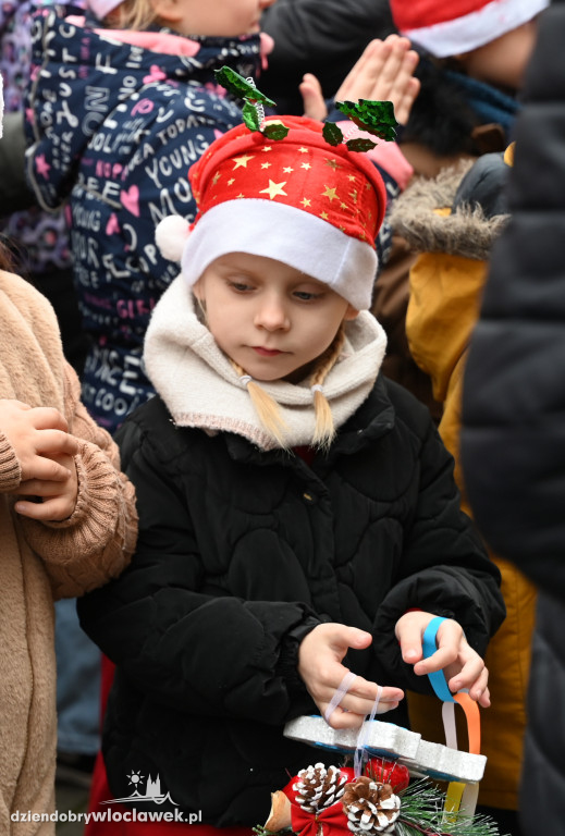 Ubieranie śródmiejskiej choinki w SP3