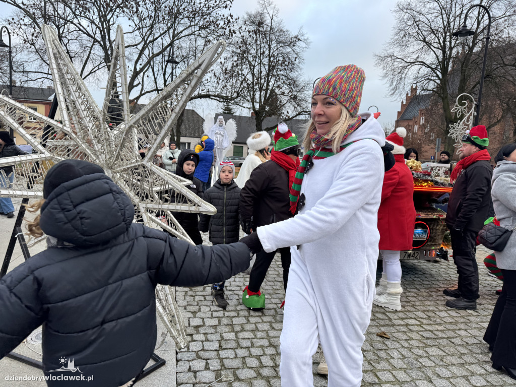 Parada ze Świętym Mikołajem w Brześciu Kujawskim