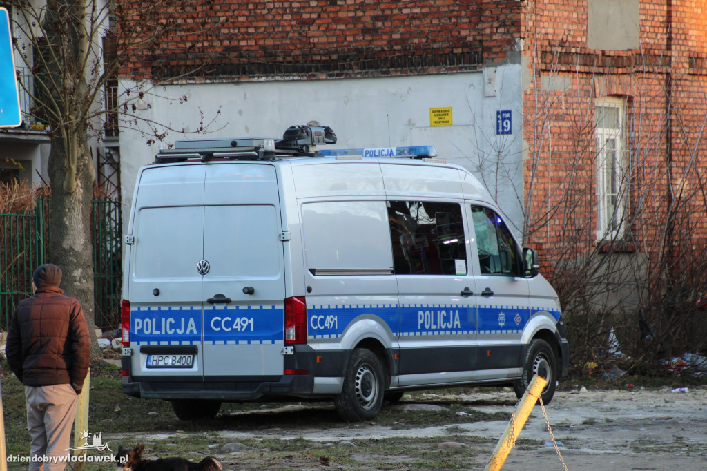 Pożar w pustostanie przy POW