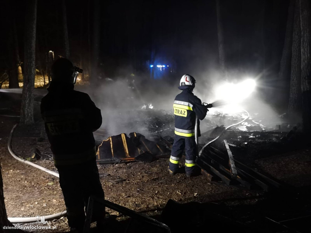 Pożar w ośrodku nad Jeziorem Wójtowskim