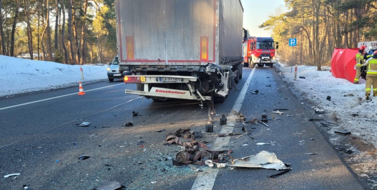 Wypadek śmiertelny na DK91