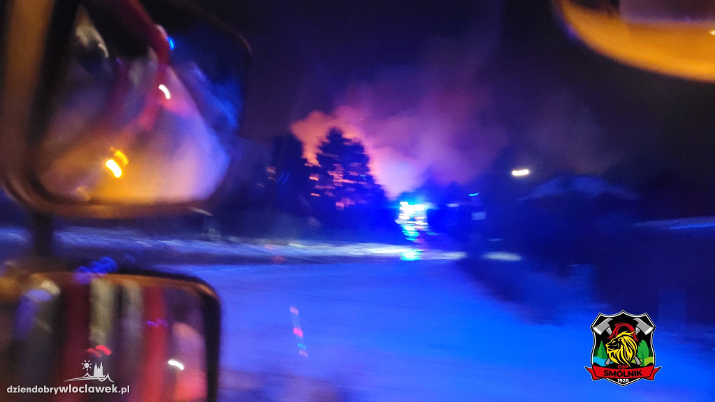 Pożar domku letniskowego na Rozdrożu