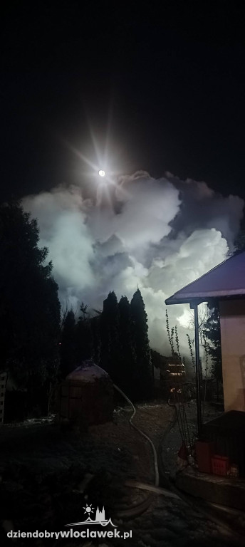 Pożar domku letniskowego na Rozdrożu