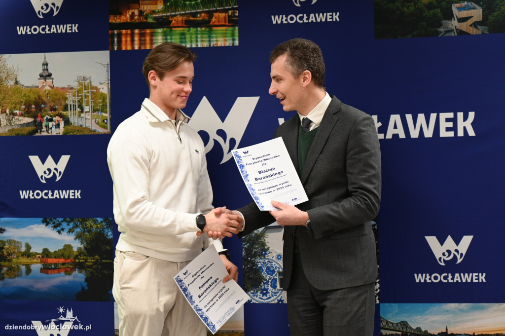 Stypendia Sportowe Prezydenta Włocławka rozdane