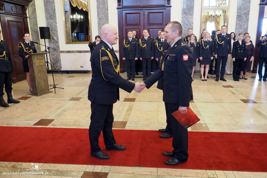 Nowy komendant PSP we Włocławku. Uroczysta zmiana