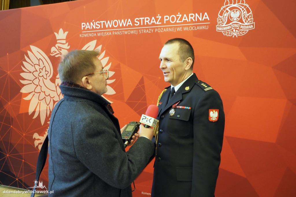 Nowy komendant PSP we Włocławku. Uroczysta zmiana