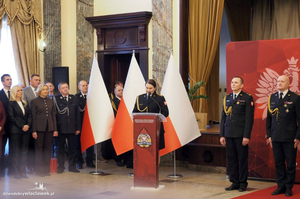 Nowy komendant PSP we Włocławku. Uroczysta zmiana