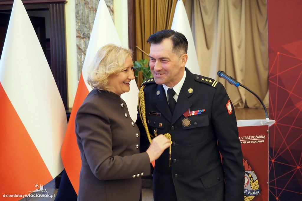 Nowy komendant PSP we Włocławku. Uroczysta zmiana