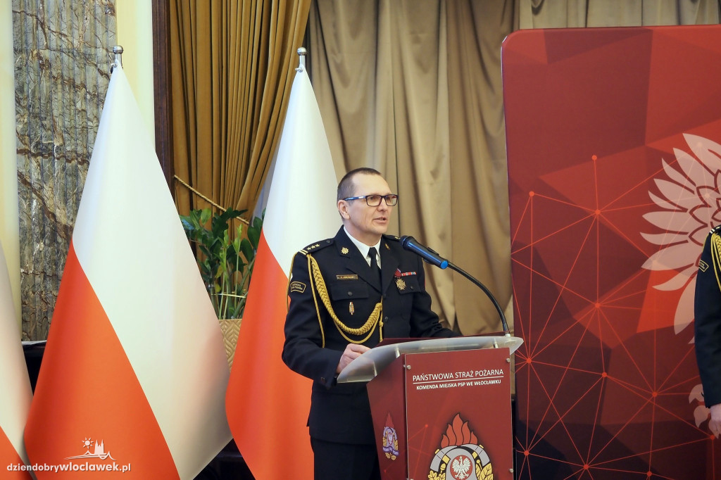 Nowy komendant PSP we Włocławku. Uroczysta zmiana