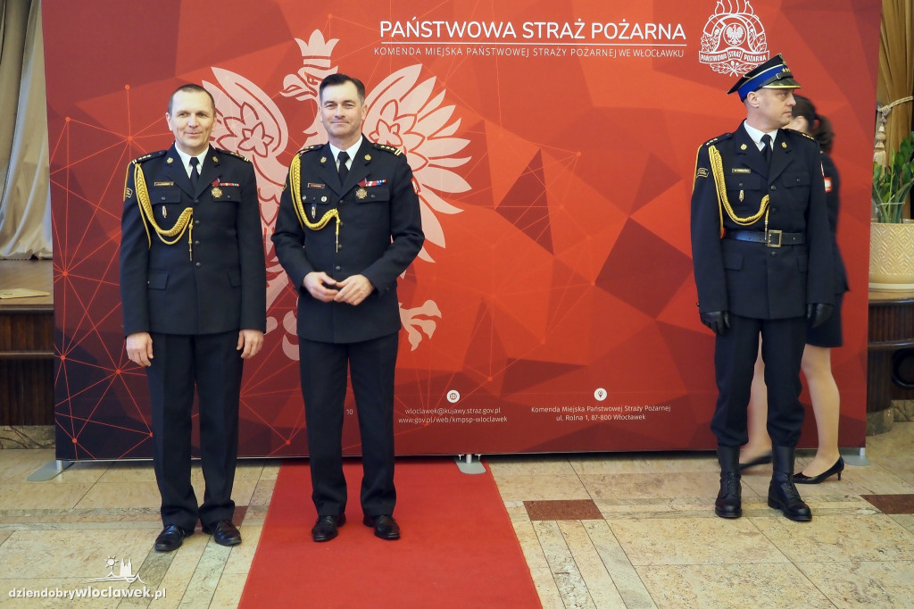 Nowy komendant PSP we Włocławku. Uroczysta zmiana