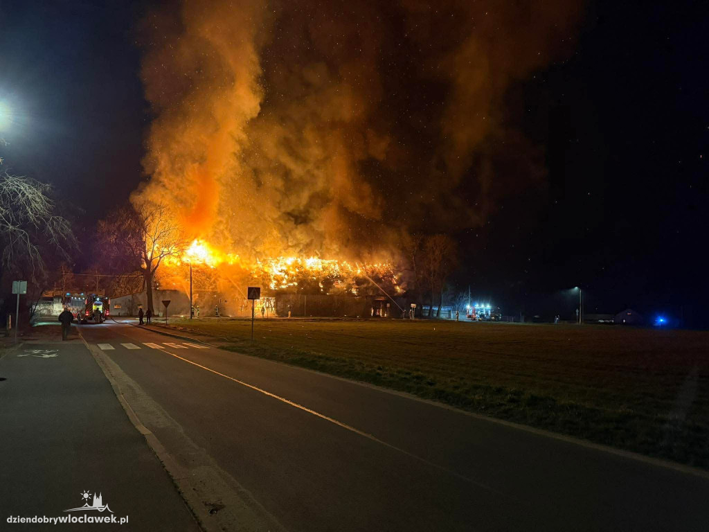 Pożar budynku gospodarczego w Jarantowicach