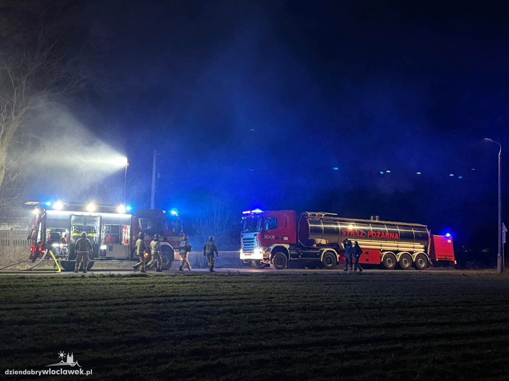 Pożar budynku gospodarczego w Jarantowicach