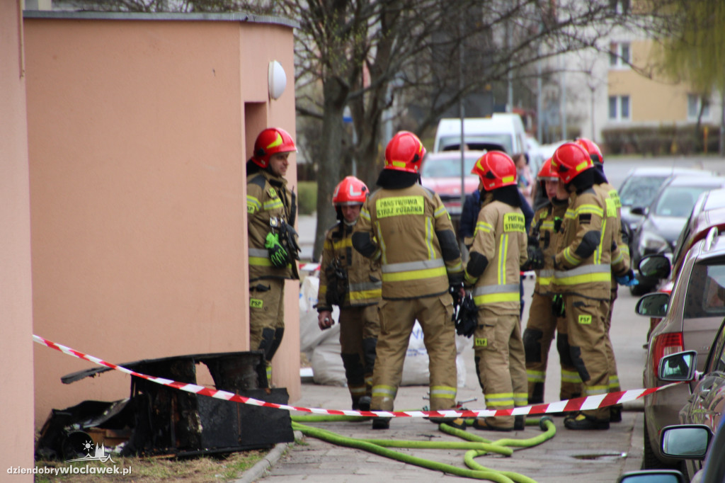 Pożar przy Placu Kolanowszczyzna