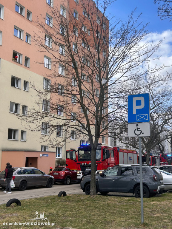 Pożar przy Placu Kolanowszczyzna