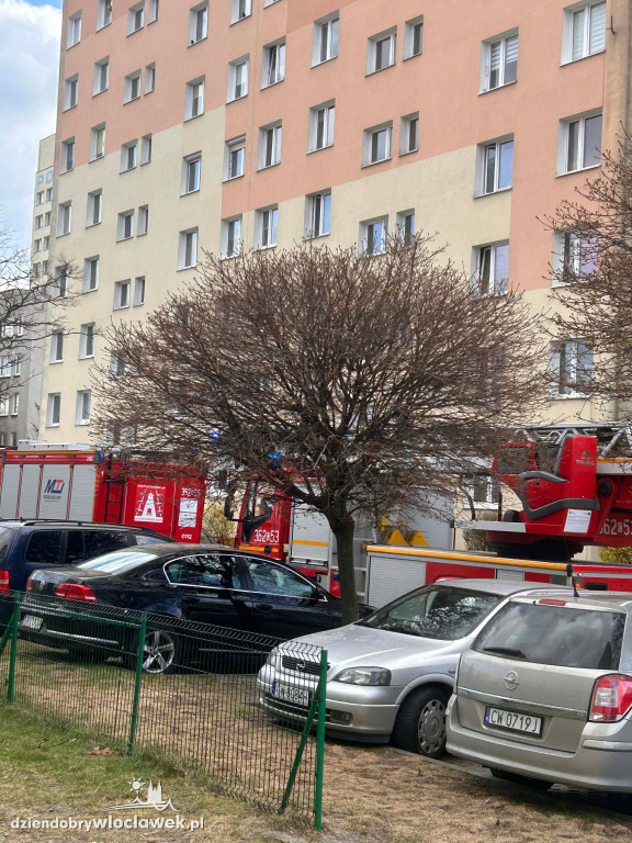 Pożar przy Placu Kolanowszczyzna