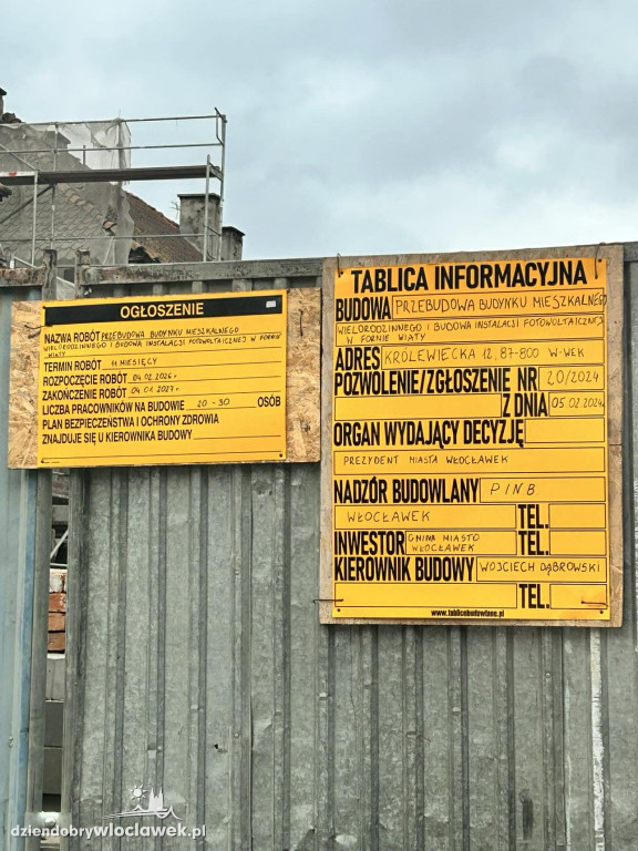 Postęp prac budowlanych na Królewieckiej 12