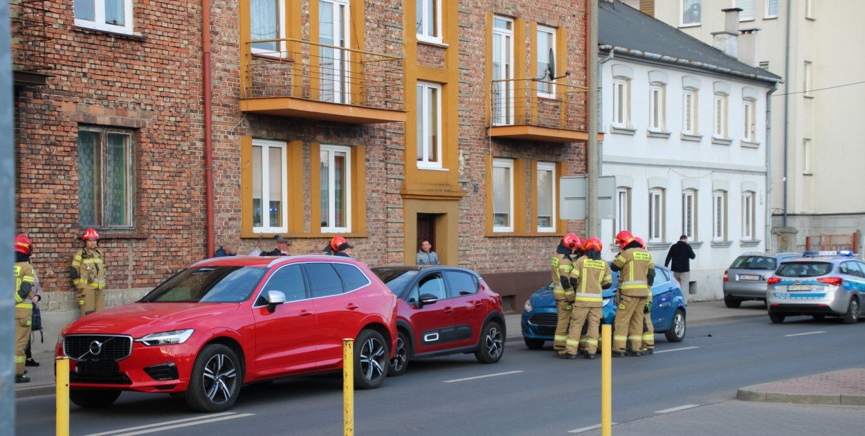 W centrum miasta zderzyły się trzy samochody