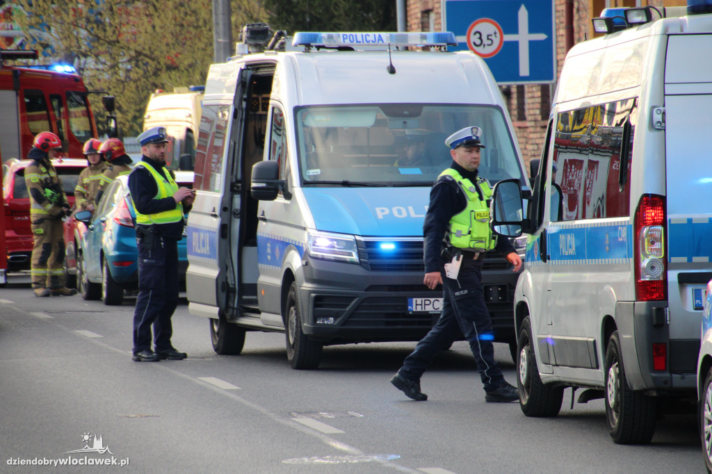 W centrum miasta zderzyły się trzy samochody