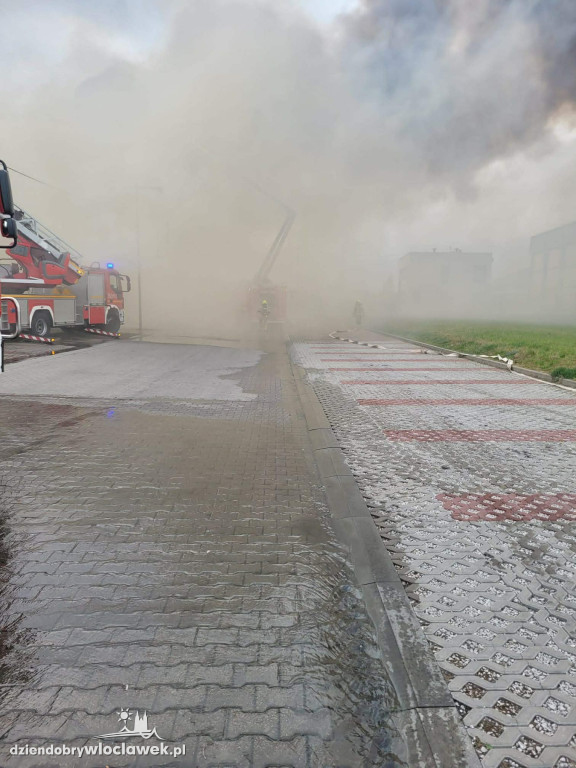 Pożar hali produkcyjnej w Dziardonicach