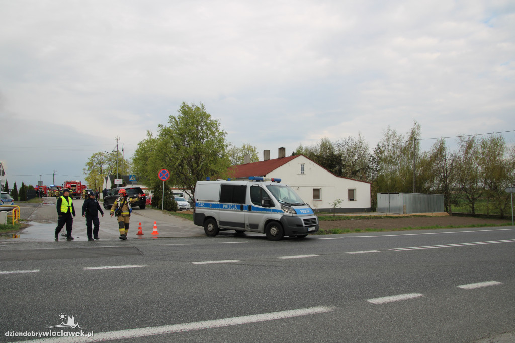 Pożar hali produkcyjnej w Dziardonicach