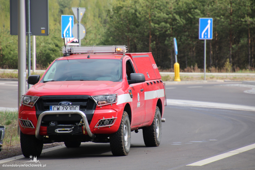 Pożar lasu w Michelinie