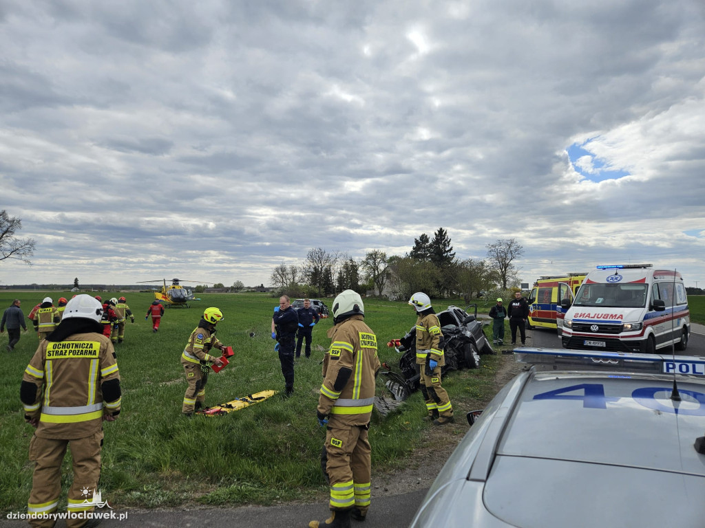 Wypadek w Rabinowie. 5 osób rannych