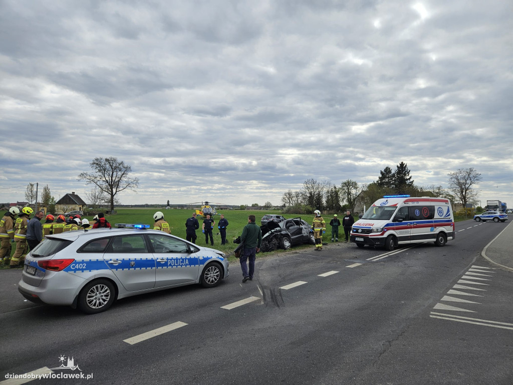 Wypadek w Rabinowie. 5 osób rannych