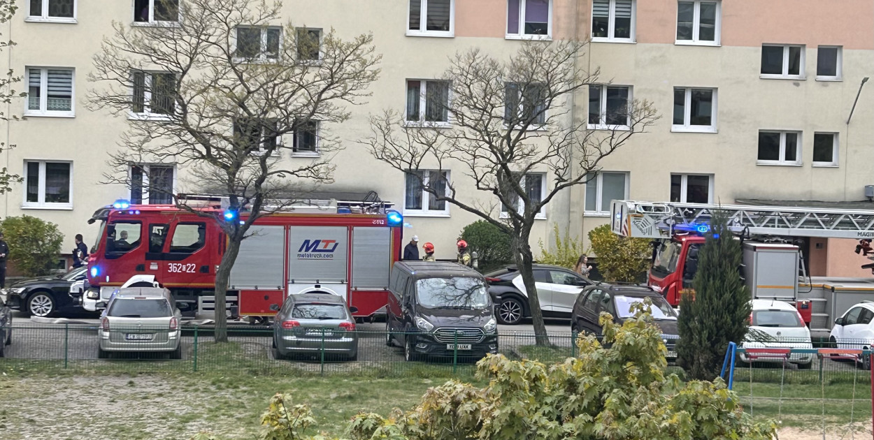 Pożar w wieżowcu na Placu Kolanowszczyzna