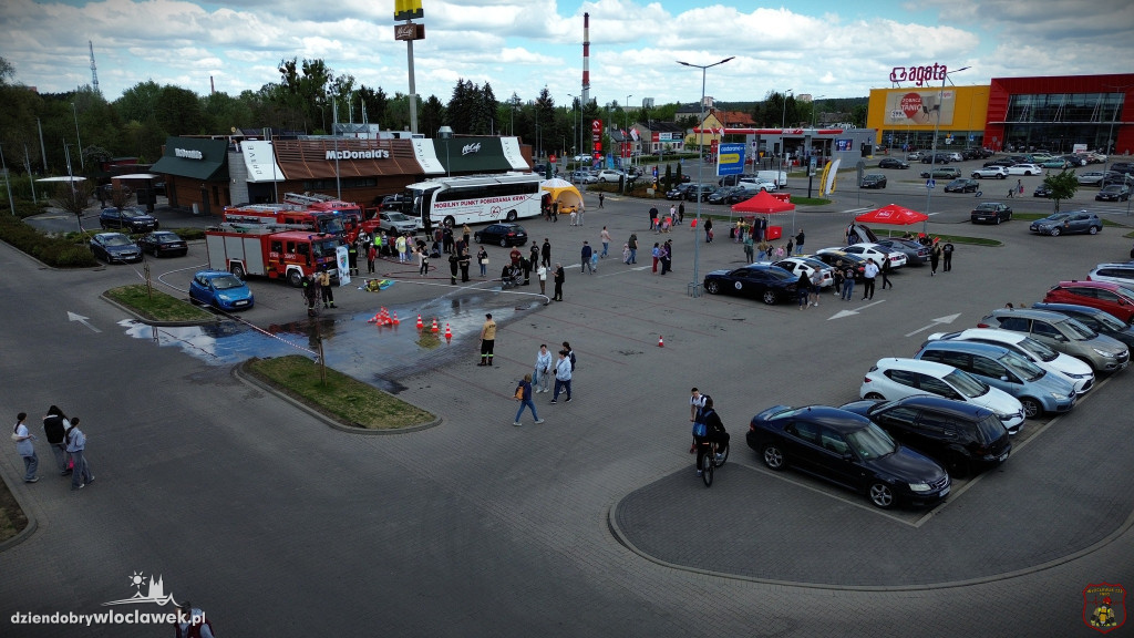 Strażacki pokaz w BiG Włocławek