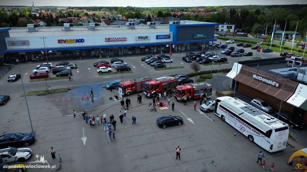 Strażacki pokaz w BiG Włocławek