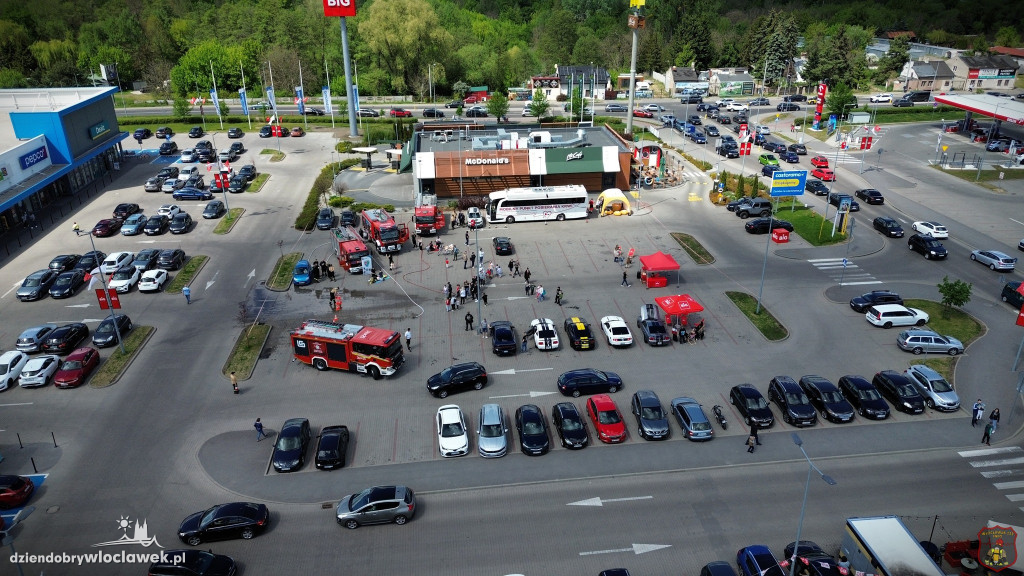 Strażacki pokaz w BiG Włocławek