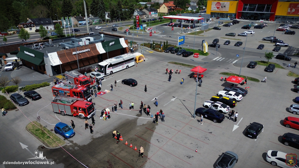 Strażacki pokaz w BiG Włocławek