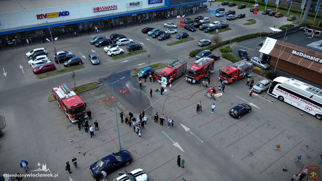 Strażacki pokaz w BiG Włocławek