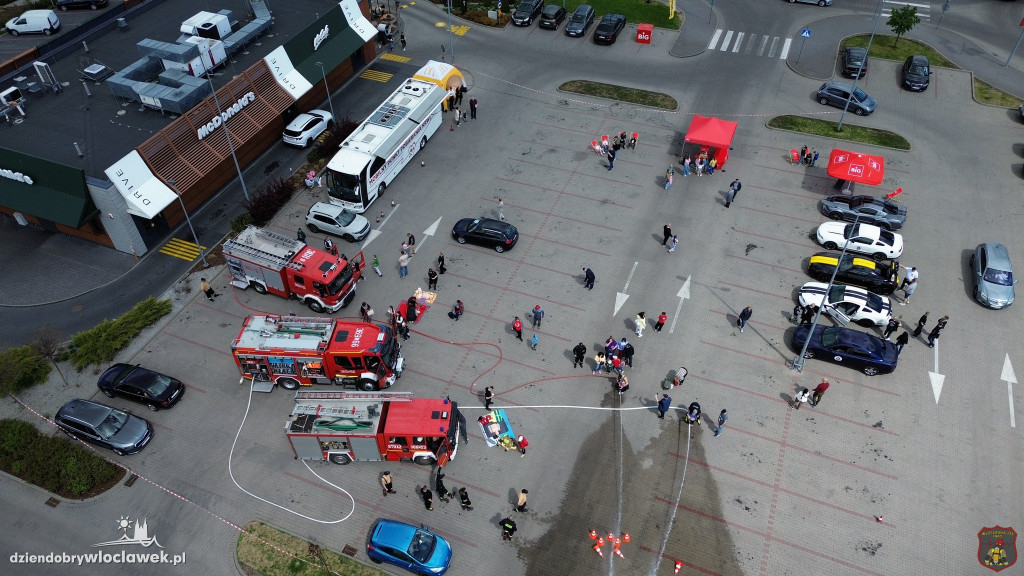 Strażacki pokaz w BiG Włocławek