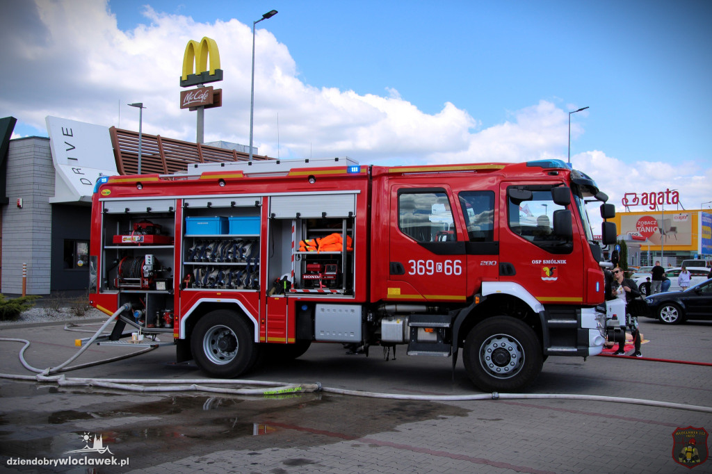 Strażacki pokaz w BiG Włocławek