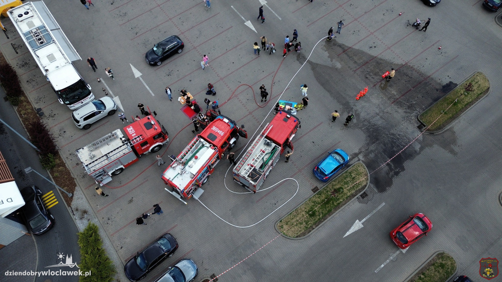 Strażacki pokaz w BiG Włocławek