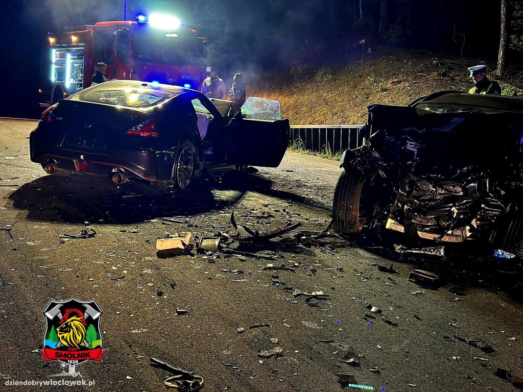 Wypadek na trasie Telążna Leśna - Dębniaki