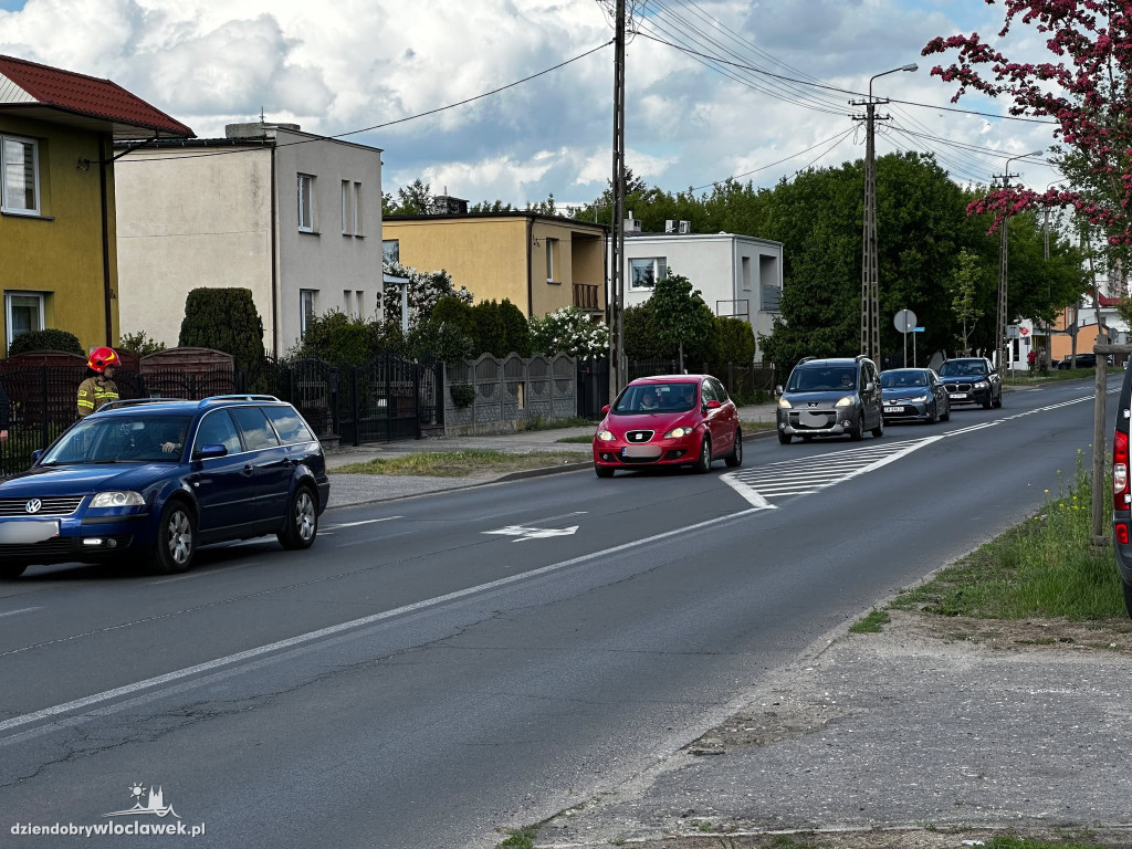 Zderzenie trzech samochodów na Wiejskiej